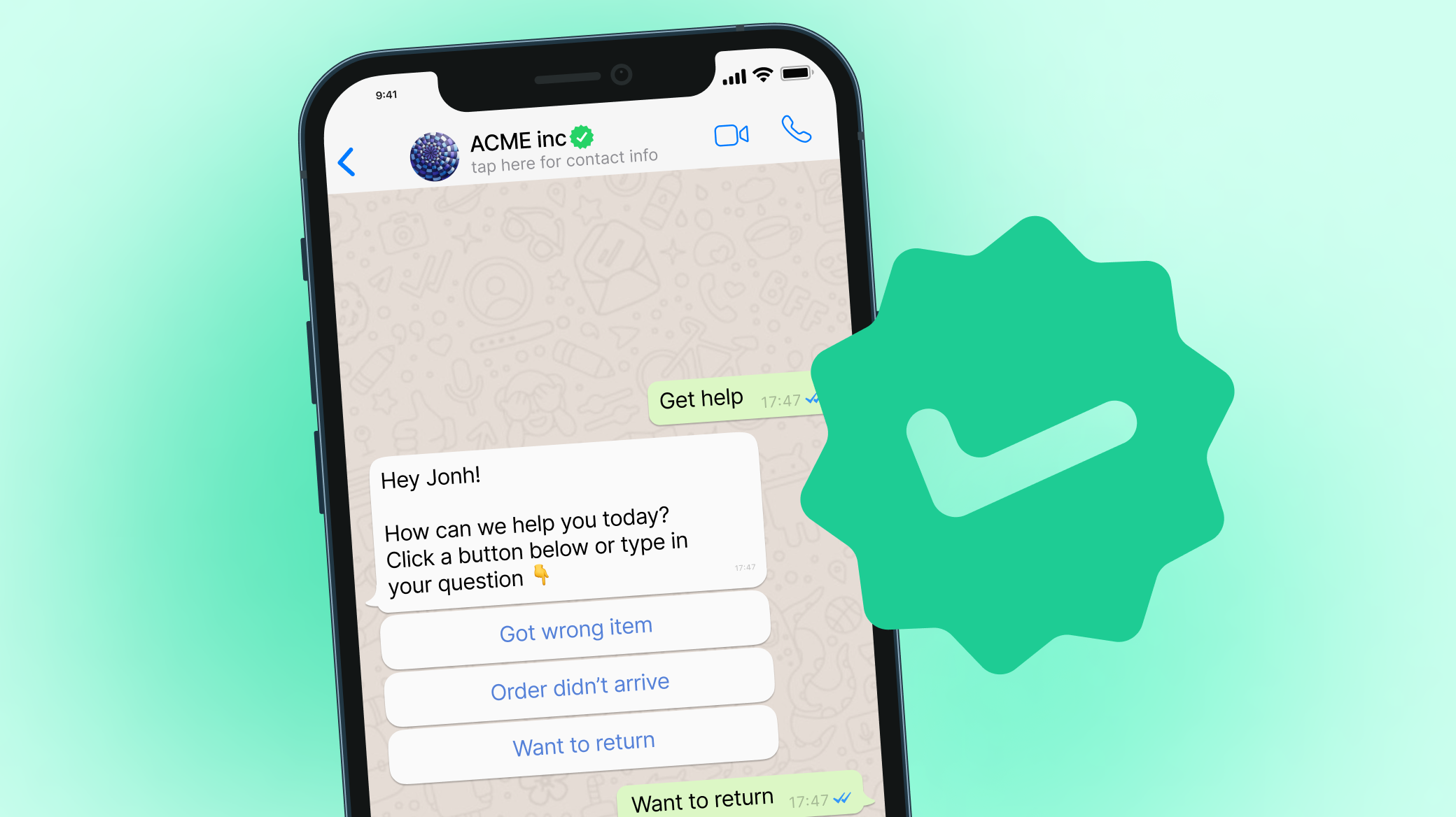 Centang Biru di WhatsApp Bisnis