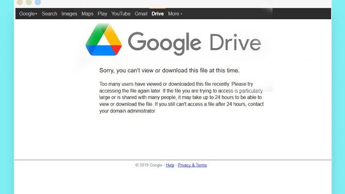 Penyebab Tidak Bisa Download File dari Google Drive 