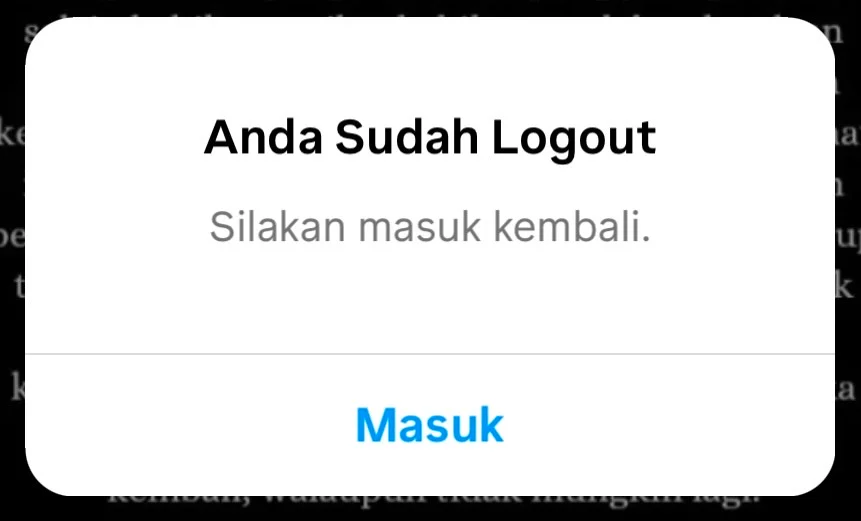 Penyebab Akun Instagram Tiba-Tiba Logout Sendiri 