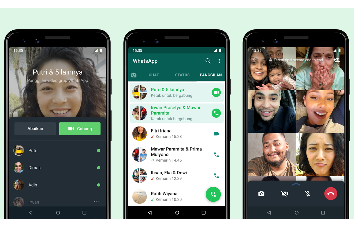 Fitur Terbaru di Panggilan Grup WhatsApp 